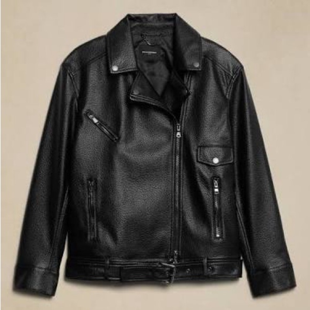 Banana Republic Vegan Leather Moto Jacket